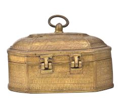 Octagonal Bronze Storage Box