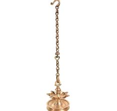 Festive Brass 7 Wick Hanging Diya