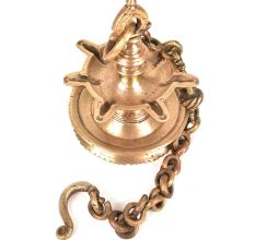Festive Brass 7 Wick Hanging Diya