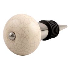 Round Crackle Ceramic Wine Stopper