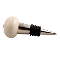Round Crackle Ceramic Wine Stopper
