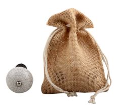 White Crackle Ceramic Wine Stopper