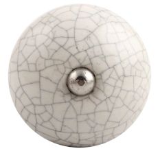 White Crackle Ceramic Wine Stopper