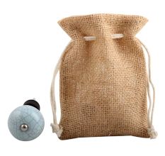 Sky Blue Crackle Ceramic Wine Stopper