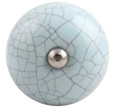 Sky Blue Crackle Ceramic Wine Stopper