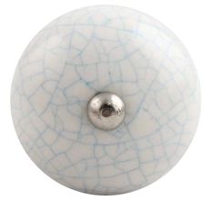 White Turquoise Crackle Ceramic Wine Stopper