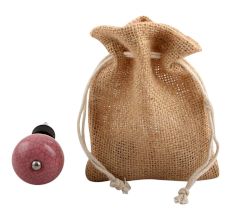 Pink Crackle Ceramic Wine Stopper