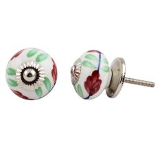 Cherry Lily Ceramic Knob