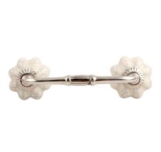 Cream Melon Cackle Ceramic Bridge Handle