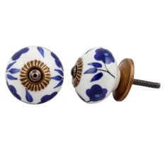 Geranium Ceramic Knob