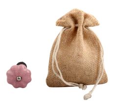 Pink Melon Crackle Ceramic Wine Stopper