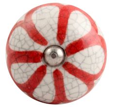 Red Sunflower Crackle Ceramic Wine Stopper