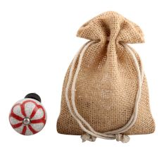 Red Sunflower Crackle Ceramic Wine Stopper