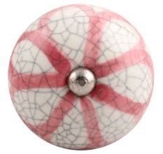 Pink Sunflower Crackle Ceramic Wine Stopper