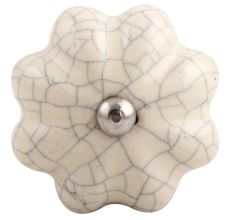 Cream Melon Crackle Ceramic Wine Stopper