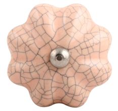 Baby Pink Melon Crackle Ceramic Wine Stopper