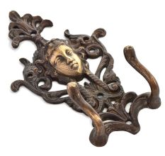 Decorative Bronze Wall Double Hooks