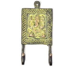 Bronze Tribal Ganesha Hooks with 2 Hooks