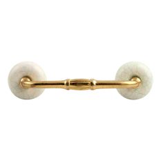 White and Green Crackle Ceramic Bridge Handle