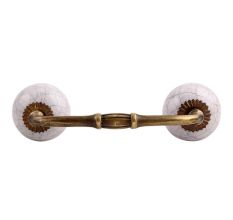 Light Purple Crackle Ceramic Bridge Handle