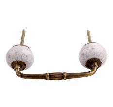 Light Purple Crackle Ceramic Bridge Handle