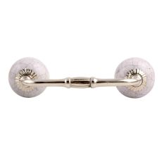 Light Purple Crackle Ceramic Bridge Handle