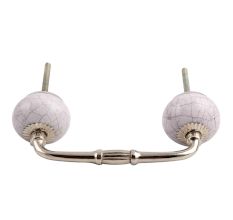 Light Purple Crackle Ceramic Bridge Handle