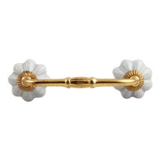 Steel Grey Crackle Ceramic Melon Bridge Handle
