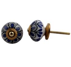 Black Blue Drop Knob