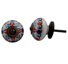 Red Blue Clover Knob