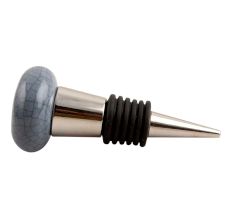 Grey Crackle Ceramic Wine Stopper