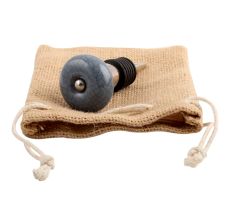 Grey Crackle Ceramic Wine Stopper
