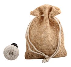 Cream Crackle Ceramic Wine Stopper