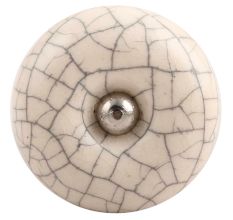 Cream Crackle Ceramic Wine Stopper