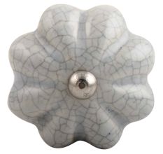 Steel Grey Melon Crackle Ceramic Wine Stopper