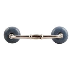 Grey Crackle Ceramic Bridge Handle