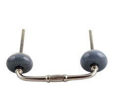 Grey Crackle Ceramic Bridge Handle