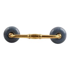 Grey Crackle Ceramic Bridge Handle