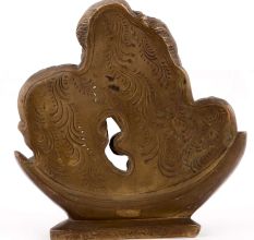 Brass Parvati Shiva on Crescent Moon