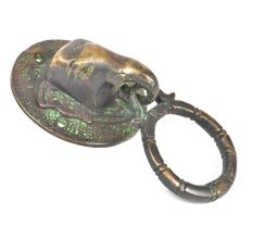Brass Elephant Door Knocker