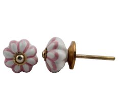 Pink Sunflower Medium Knob