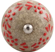 Red Embossed Crackle Ceramic Wine Stopper 