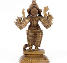 Bronze Ganesha with 14 Hands Figurine