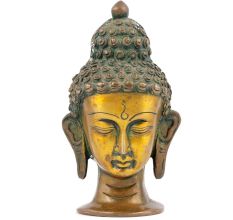 Bronze Buddha Head Statue