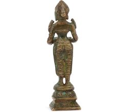 Bronze Lady Holding a Diya