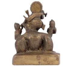 Bronze Figurine of Krishna Dancing on the Snake