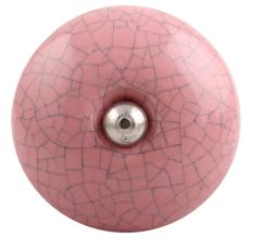 Pink Black Crackle Ceramic Wine Stopper 