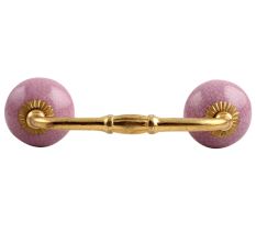 Light Purple Crackle Ceramic  Bridge Handle