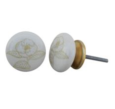 Golden Lily Flat Knob