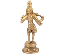 Brass Pot With Tribal Art Engraving In Centre